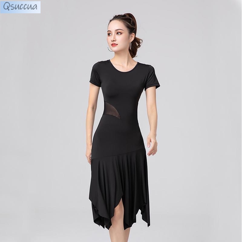 Đầm Khiêu Vũ Latin Dáng Ôm Vạt Lệch Thời Trang Dành Cho Nữ