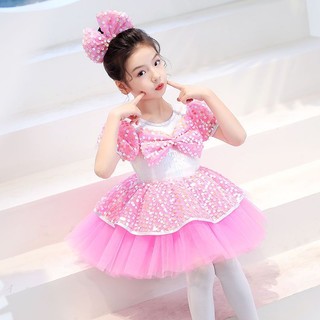 Đầm xòe công chúa vải tuyn dễ thương dành cho bé gái mẫu giáo