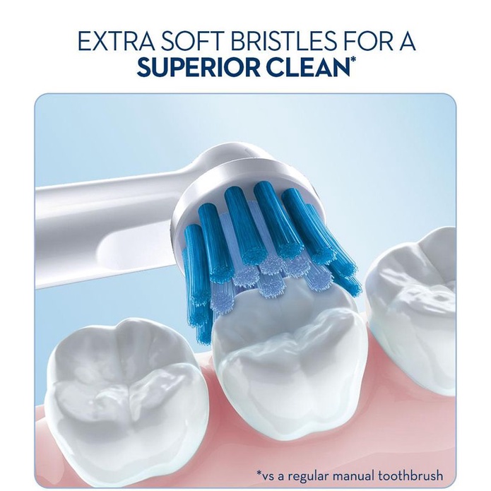 Bộ 6 đầu bàn chải thay thế Healthy Care oralb precision clean hỗ trợ làm trắng răng Extate Official Mall