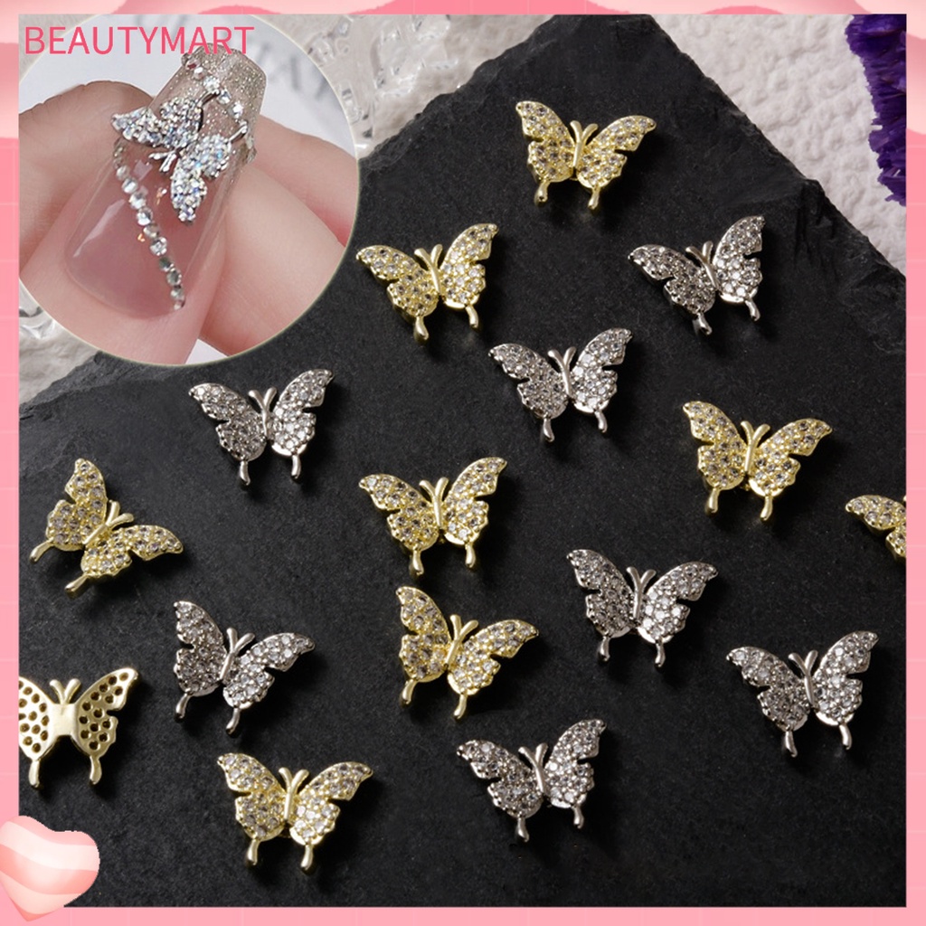 Phụ Kiện Trang Trí Móng Tay Chống Rơi Hình Bướm Sang Trọng DIY