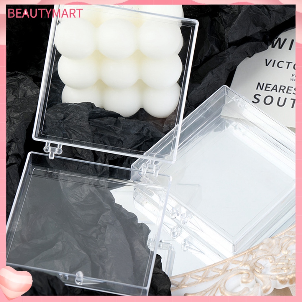 Hộp Đựng Vật Liệu Làm Móng Tay Trong Suốt Cạnh Tròn Sức Chứa Lớn Bền Bỉ