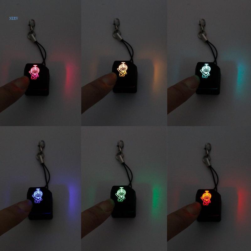 Móc Khóa Công Tắc Bàn Phím Cơ RGB Mèo Hoạt Hình Giúp Giảm Căng Thẳng Cho Người Lớn