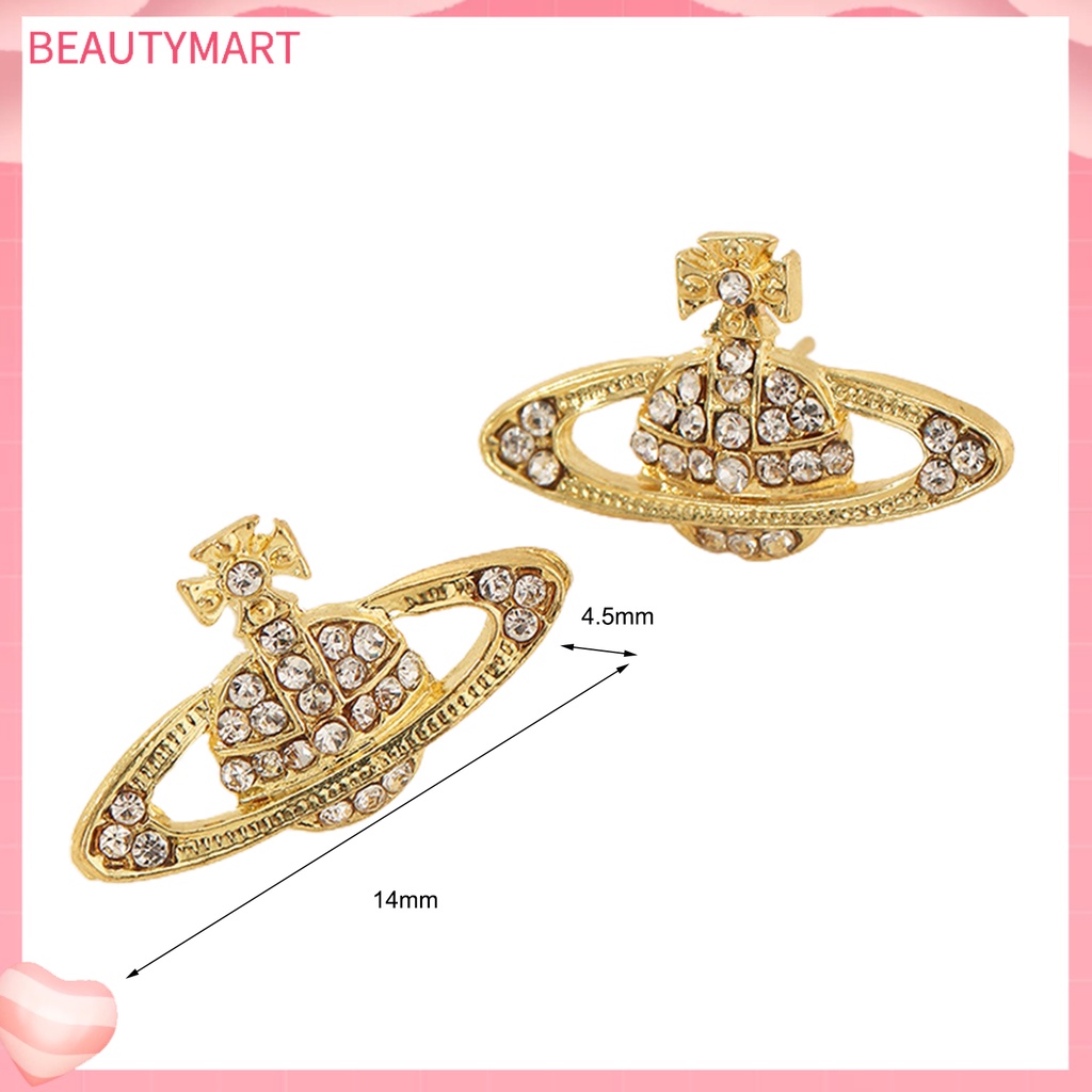 Set 2 Khuyên Tai Đính Đá Hình Hành Tinh Dễ Phối Đồ Thời Trang Dự Tiệc Cho Nữ