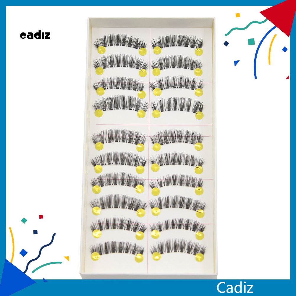 Set 10 Cặp Lông Mi Giả Dài Tự Nhiên Handmade CADI