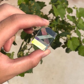 Conopery Magic Prism Cube Toy Prism Prism Sun Catcher X-Cube Dichroic Cube