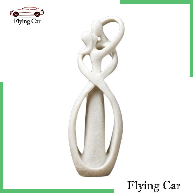 [Lzdjfmy2] Bức Tượng Cặp Đôi Tinh Tế Hiện Đại Tinh Tế Trang Trí Văn Phòng