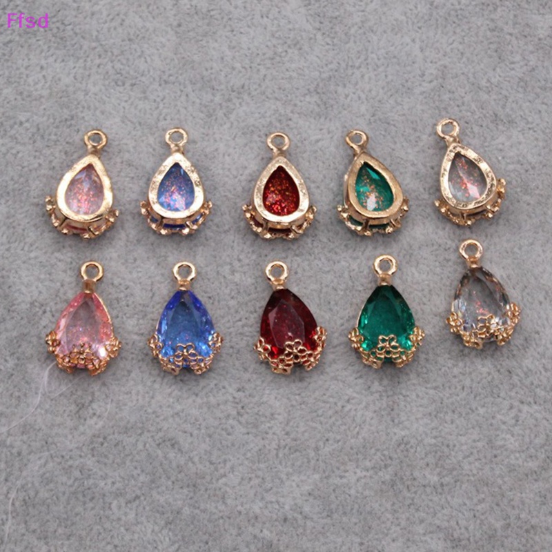 Bộ 5 Nút Đính Đá 13 * 20mm Dùng Làm Trang Sức DIY