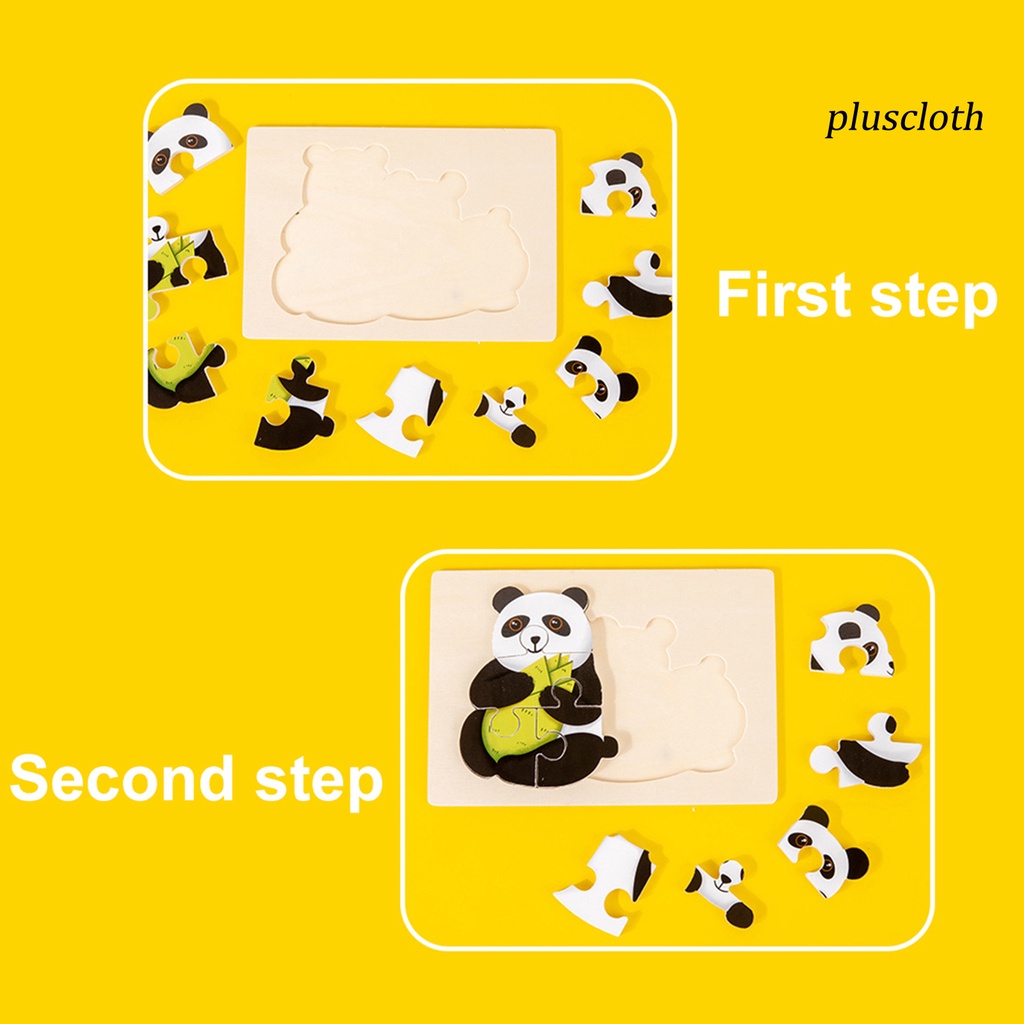 Bộ Đồ Chơi Lắp Ráp Bằng Gỗ Hình Động Vật Dễ Thương Cho Bé