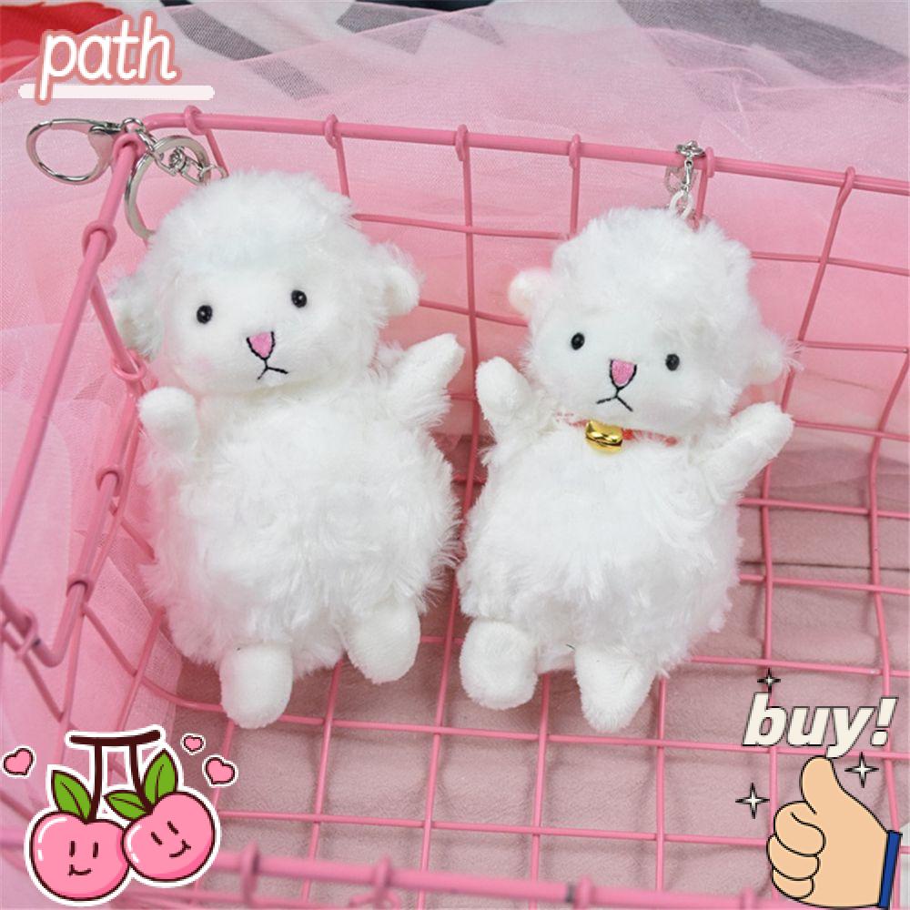 Móc Khóa Hình Cừu Nhồi Bông Dễ Thương