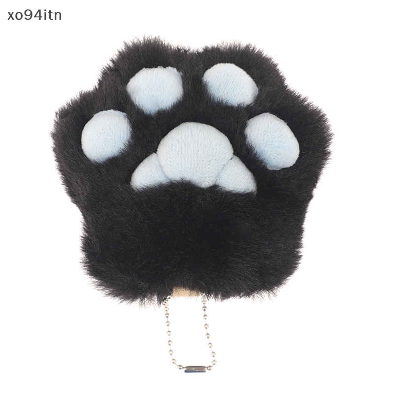 Móc Khóa Hình Chân Mèo Nhồi Bông Đáng Yêu