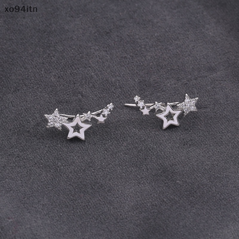 1 Đôi Bông Tai Ngôi Sao Đính Đá Thời Trang