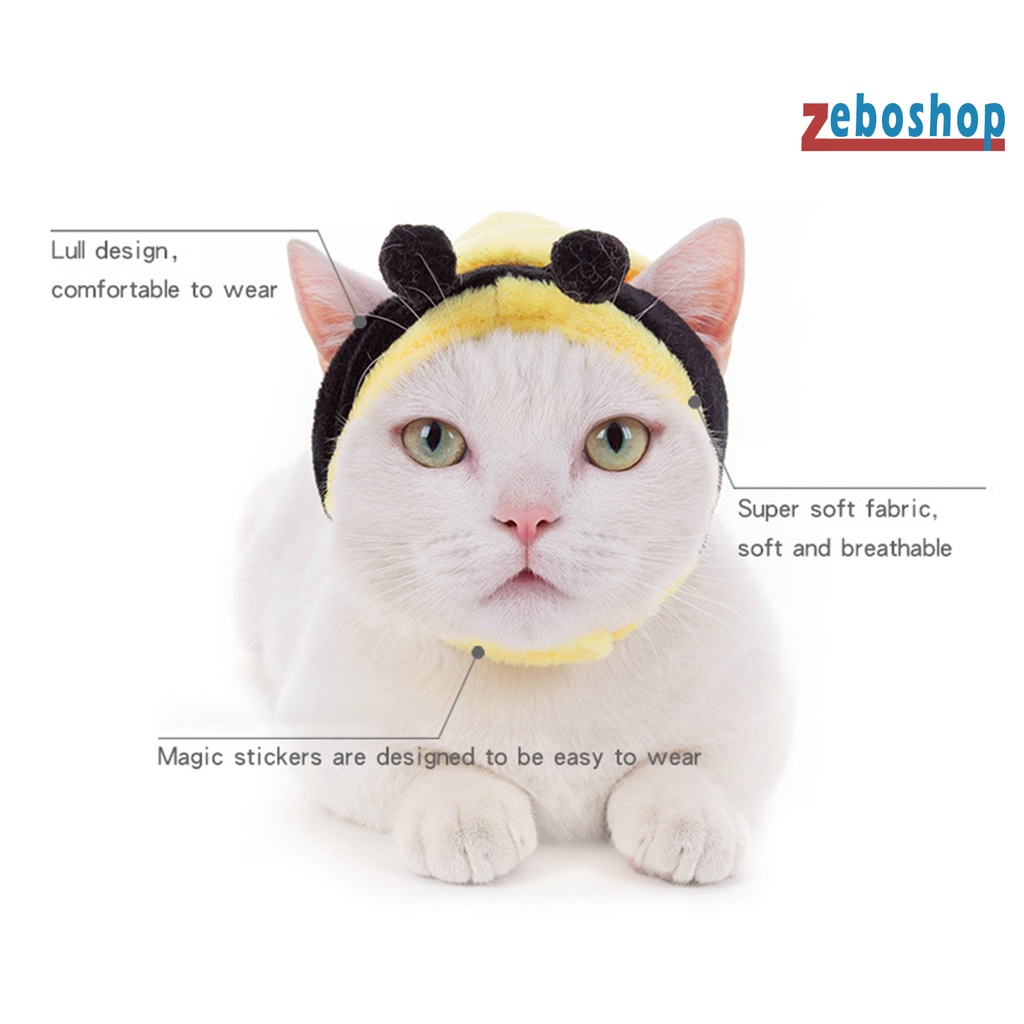 Mũ Đội Đầu Mềm Mại Hình Động Vật Hoạt Hình Đáng Yêu Dành Cho Thú Cưng