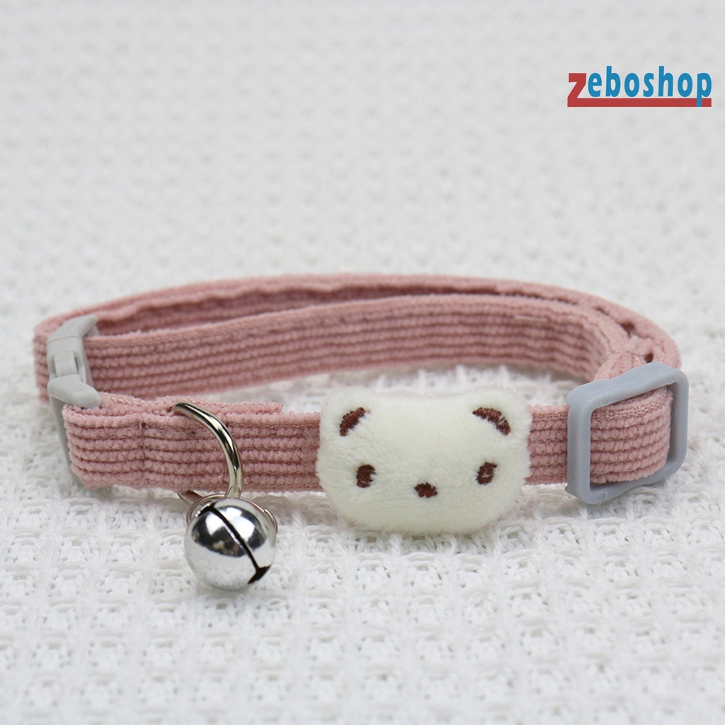 Vòng Cổ Co Giãn Thoáng Khí Có Chuông Thời Trang Cho Thú Cưng