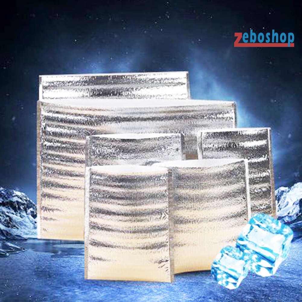 Bộ 20 Túi Đựng Thức Ăn Bằng Lá Nhôm Cách Nhiệt Dùng Một Lần Tiện Dụng