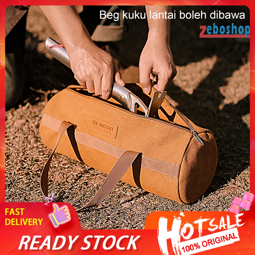 Túi Đựng Dụng Cụ Cắm Trại Bằng Vải Bạt Sức Chứa Lớn Có Thể Giặt Rửa