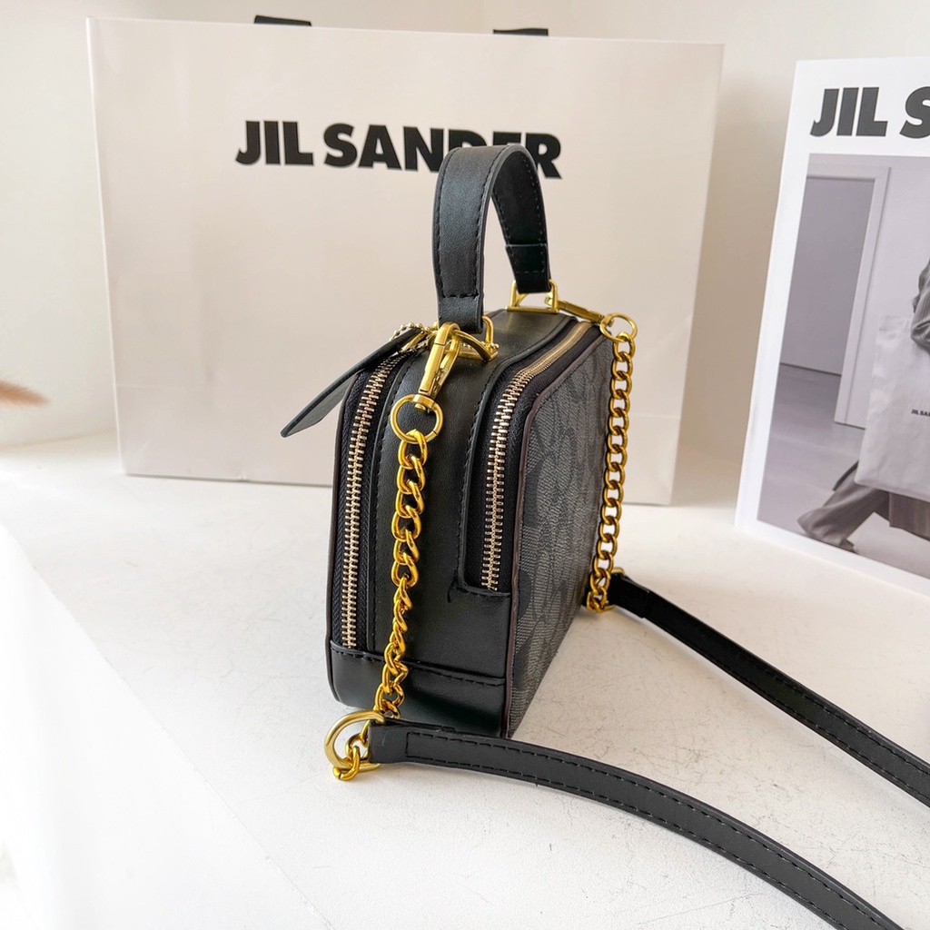 COACH2984 Big Size Fashion Top-handle Bags Versatile Leather Women Bags Crossbody Sling Bags