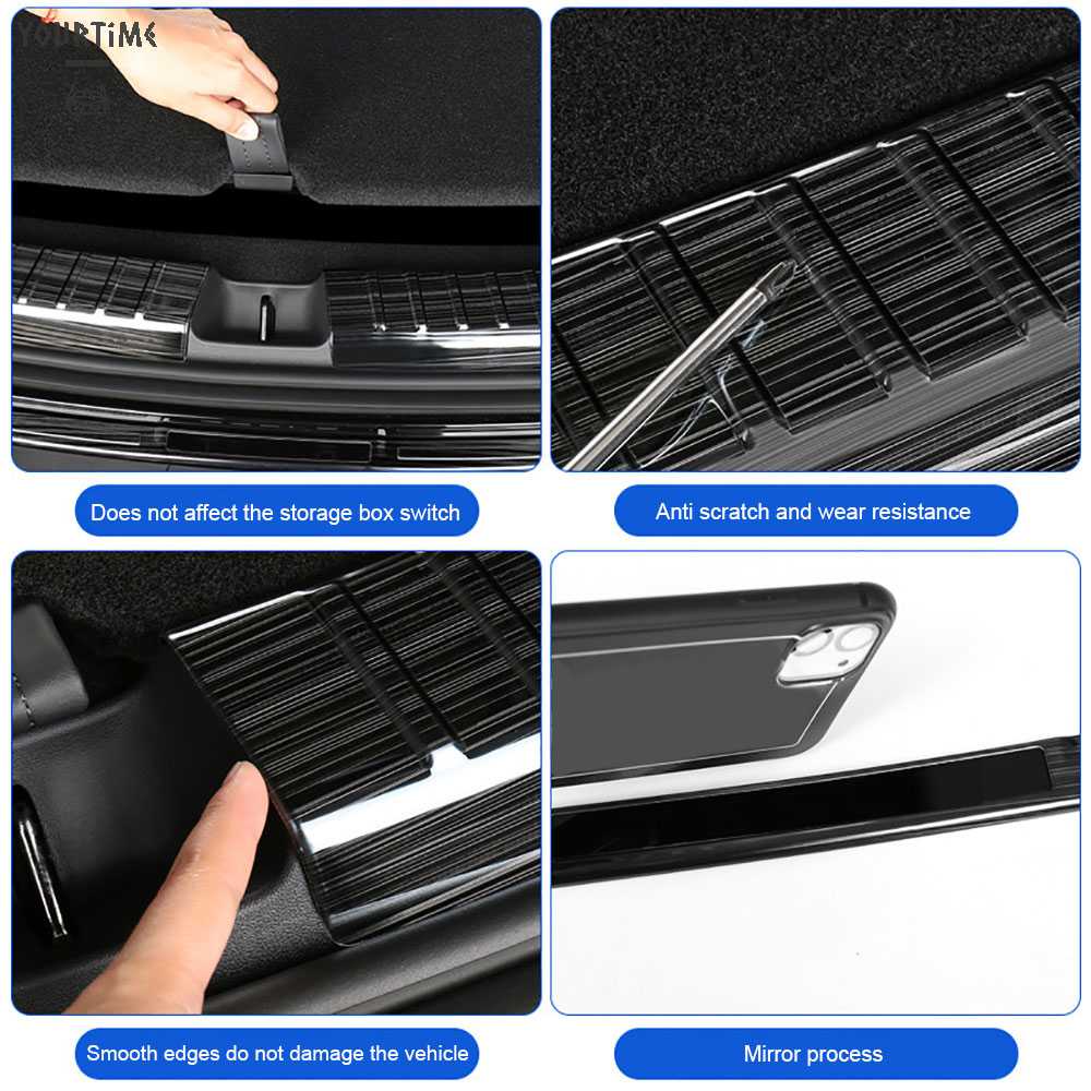 Set 2 Nắp Đậy Cổng Sau Chống Va Chạm Cho Tesla Model Y