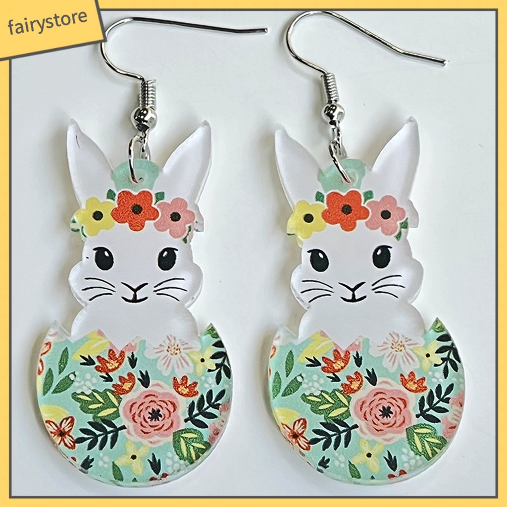 1 Đôi Bông Tai Acrylic Hình Thú Cưng Hoạt Hình Dễ Thương Dành Cho Nữ