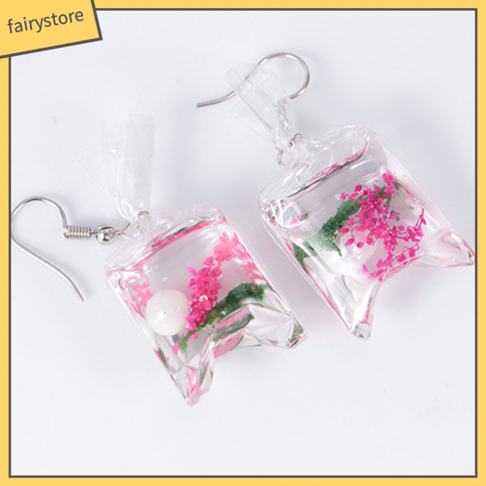 Bông Tai Móc Hình Túi Nước / Hoa / Sao Biển Vui Nhộn Thời Trang Cho Nữ