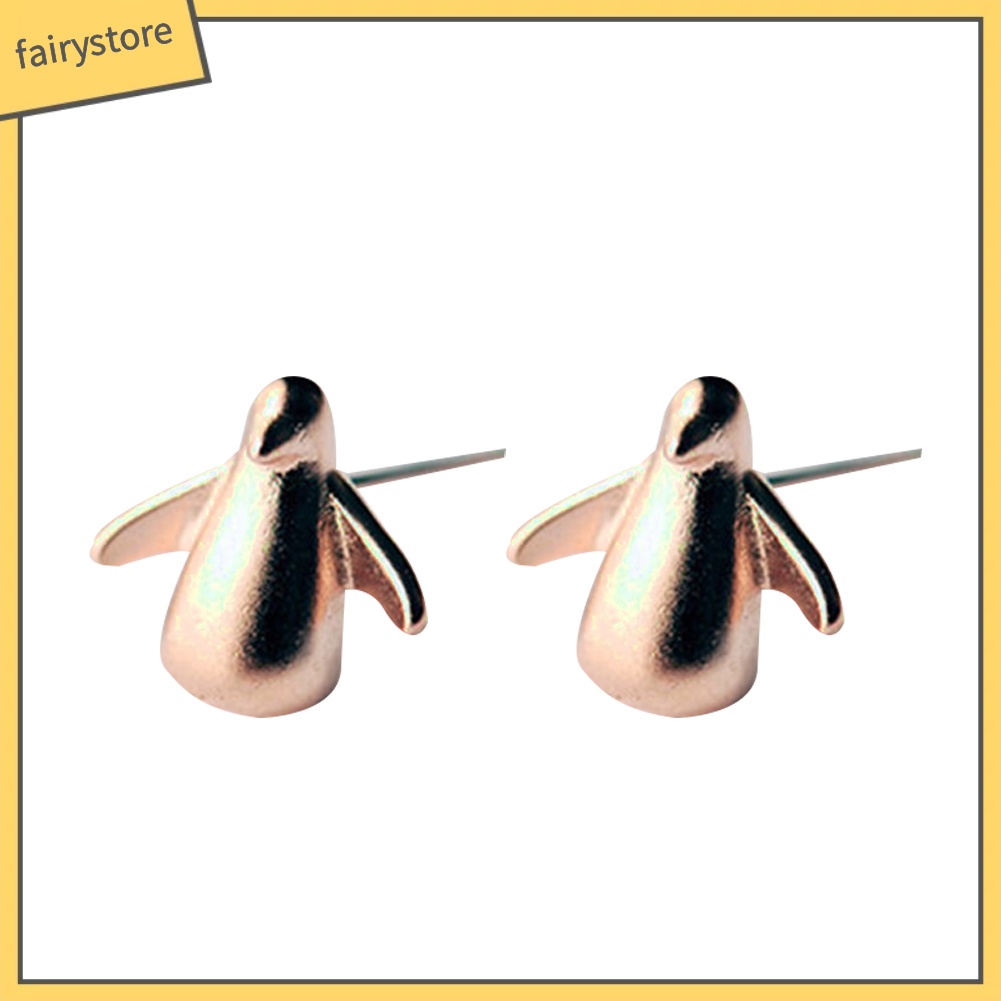 Khuyên Tai Hình Chim Cánh Cụt 3D Dễ Thương Dành Cho Nữ