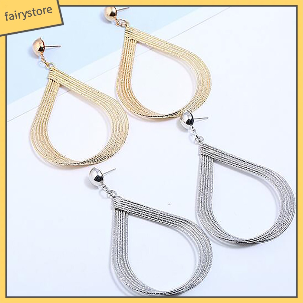 Đôi Bông Tai Hình Giọt Nước Thời Trang Cho Nữ