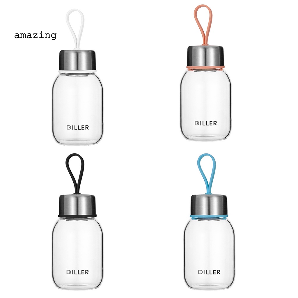 Bình Nước Thủy Tinh Chịu Nhiệt 360ml Có Đồ Lọc Trà Tiện Dụng