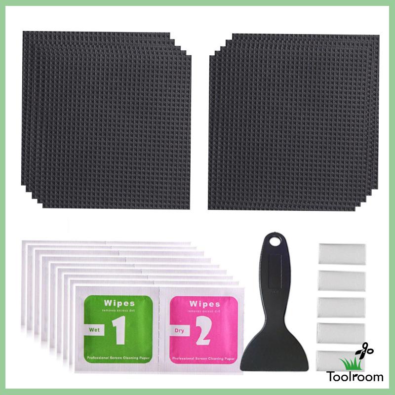 Set 10 Miếng Vá Lỗ Lớn 4 "x 4" Dùng Sửa Chữa Đồ Thể Thao