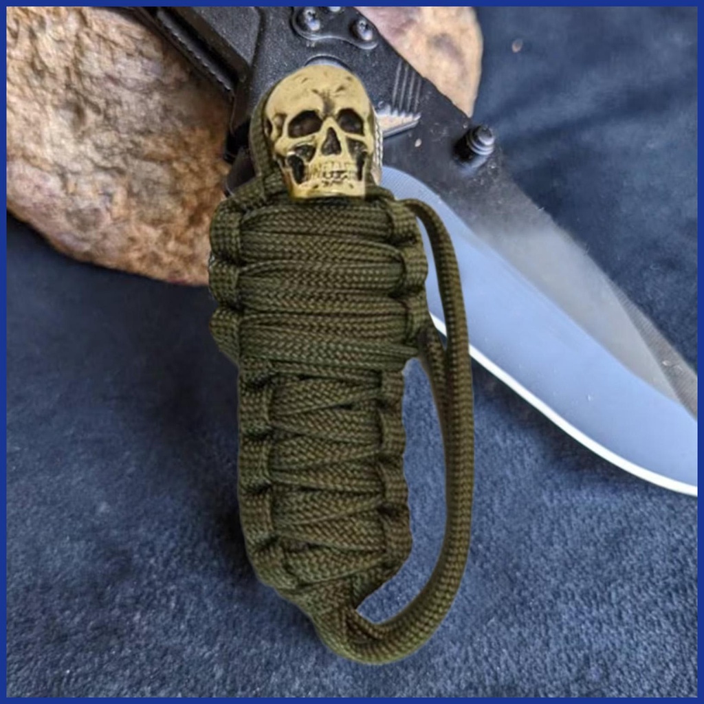 Móc Khóa Hình Đầu Lâu Bằng Kim Loại Phong Cách Retro