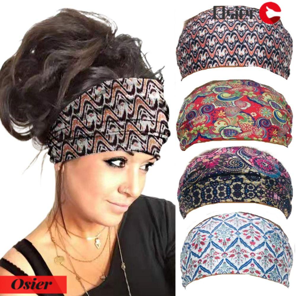 1 Băng Đô Bản Rộng Co Giãn Mềm Mại Thấm Hút Mồ Hôi Dùng Khi Chạy Bộ Thể Thao