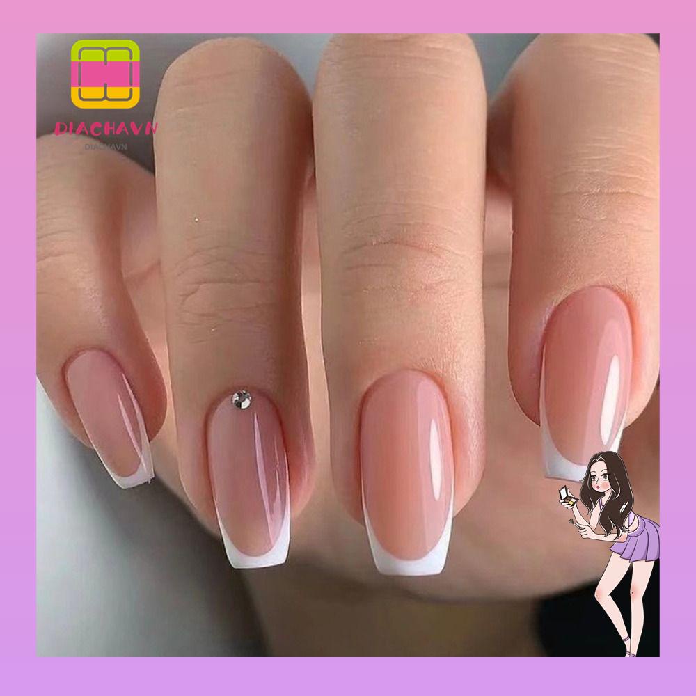 Set 24 Móng Tay Giả Dạng Nhấn DIY