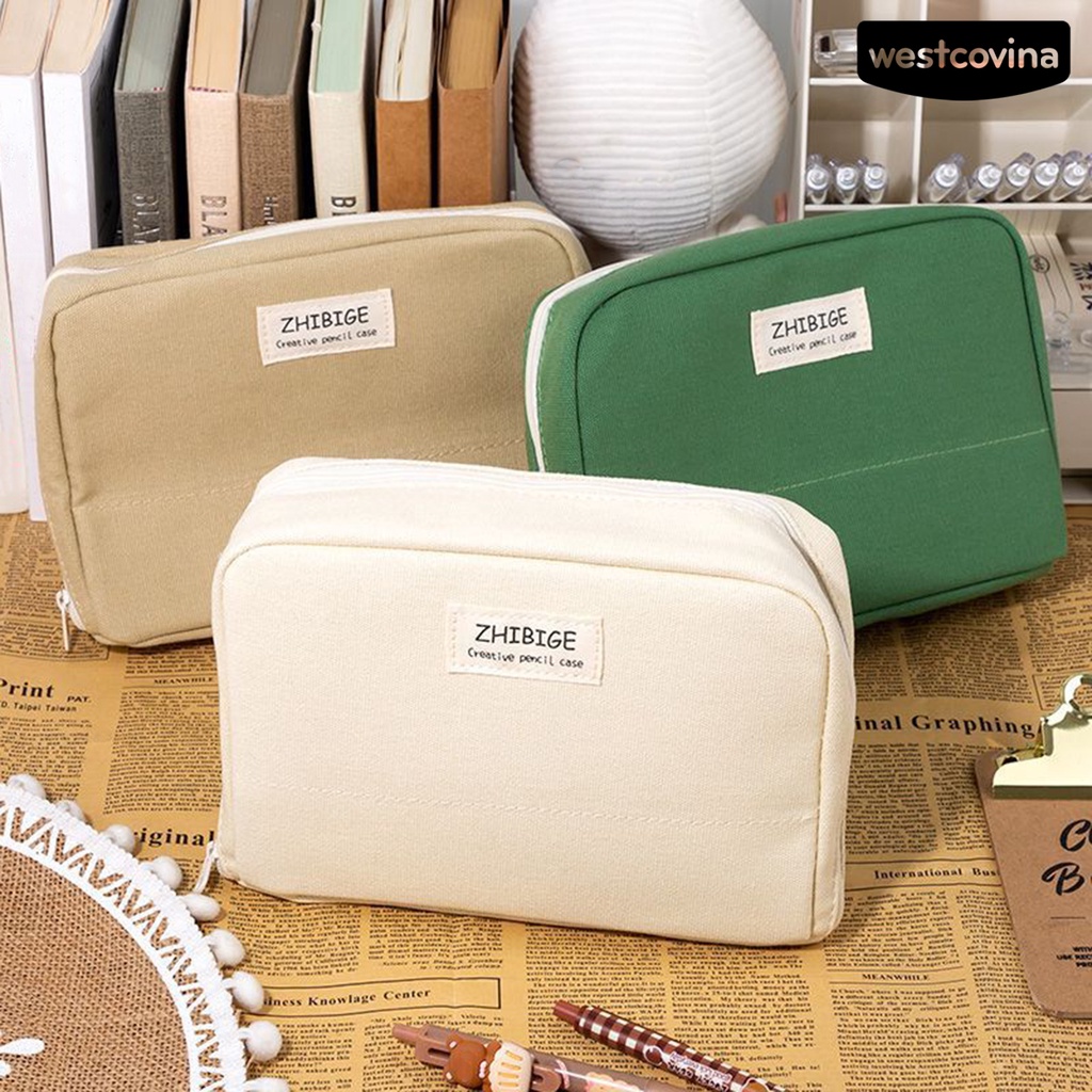 [WSTN]✎Túi Đựng Bút Nhiều Ngăn Sức Chứa Lớn Chống Bụi Bẩn Tiện Dụng