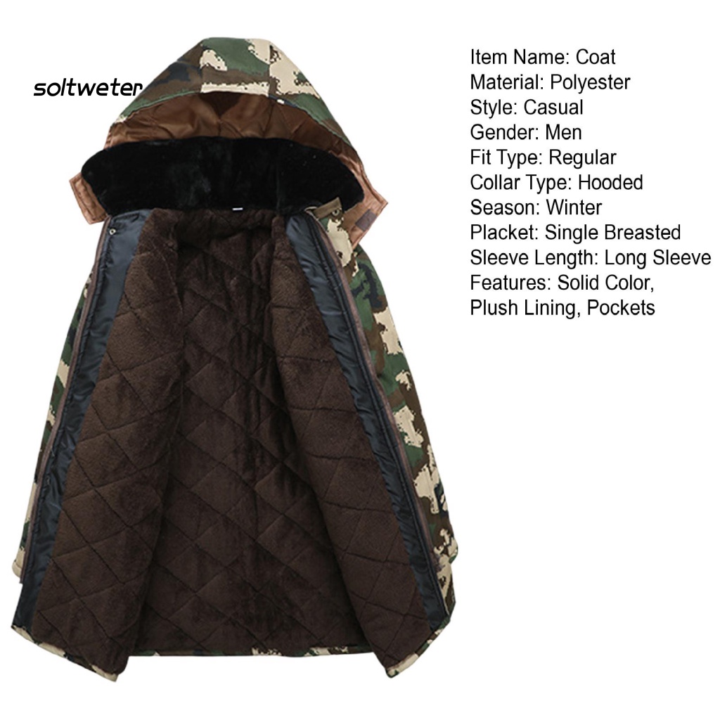 Áo Khoác Tay Dài Có Khóa Kéo Họa Tiết Rằn Ri Lót Lông Chống Lạnh Plus Size Cho Nam