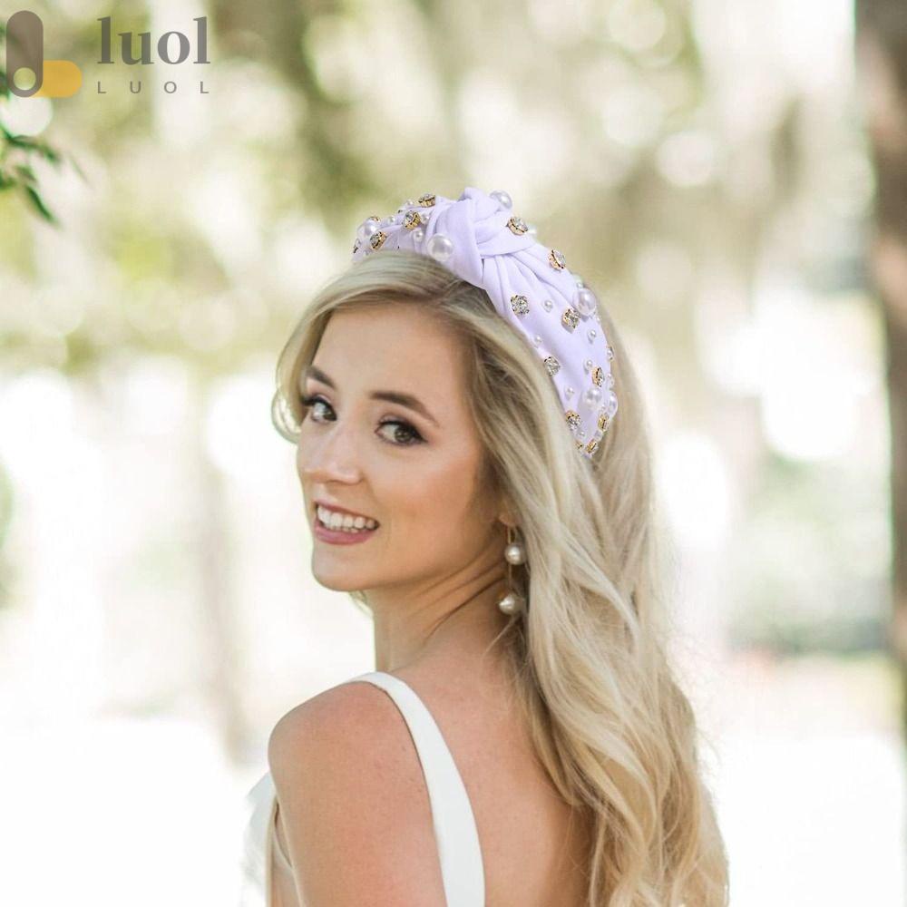 Băng Đô Cài Tóc Đính Đá Lấp Lánh Cho Cô Dâu|Băng Đô Cài Tóc Đính Hạt Giả Ngọc Trai