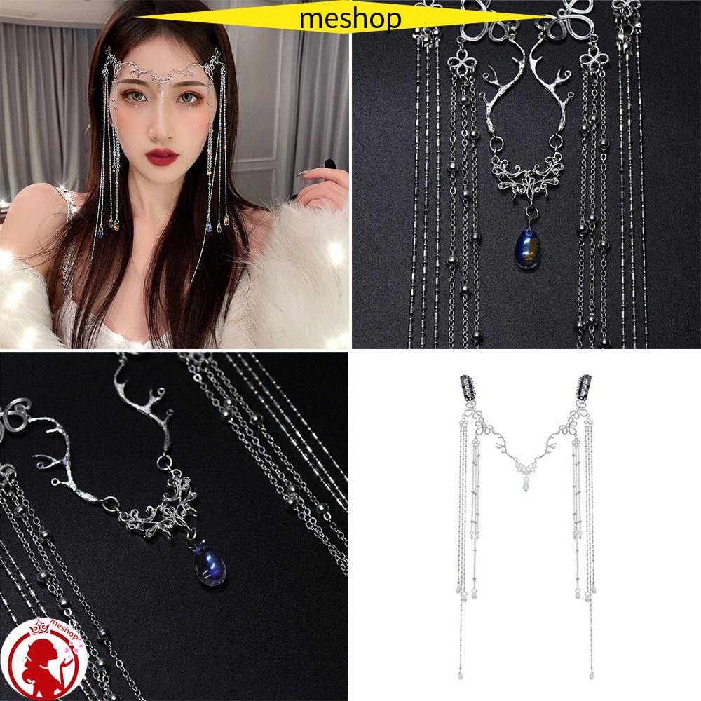 Phụ Kiện Dây Chuỗi Trang Trí Tóc Cô Dâu Sang Trọng