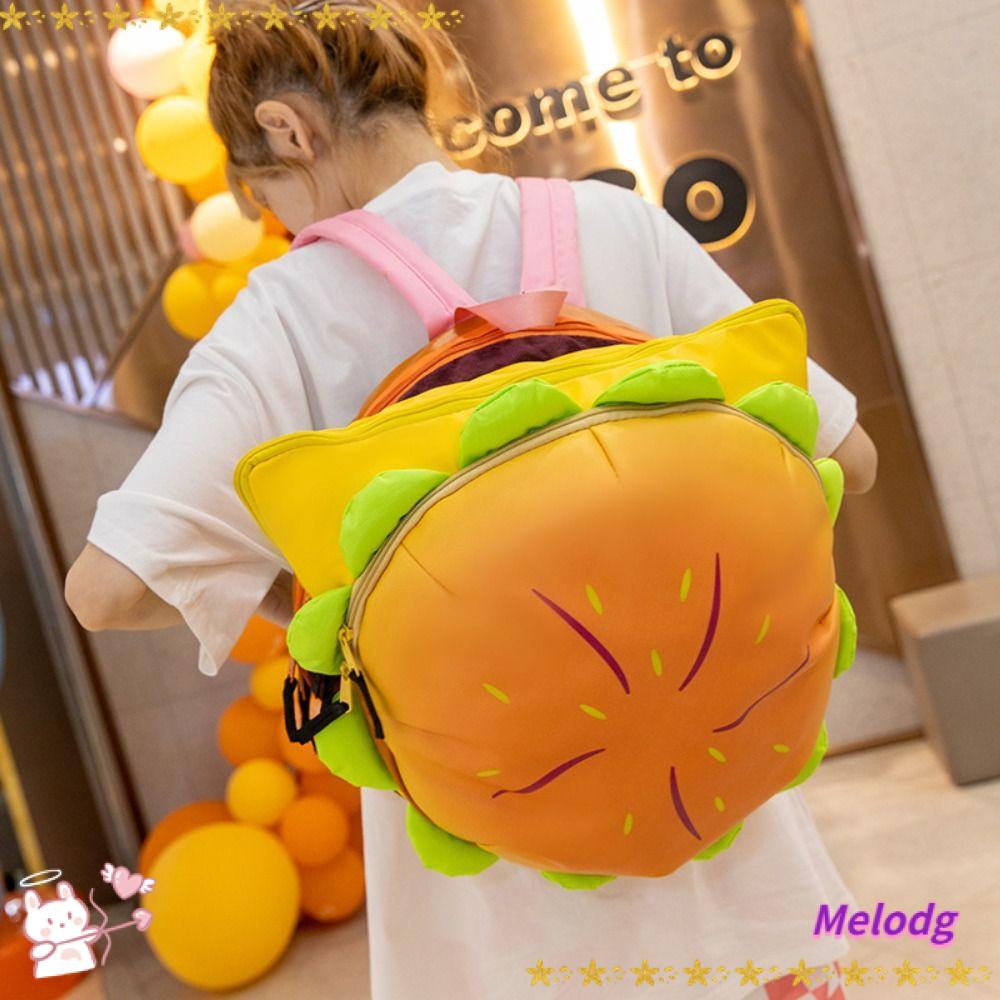 Túi Đeo Vai Bằng Da Pu Hình Hamburger Dễ Thương Cho Nữ