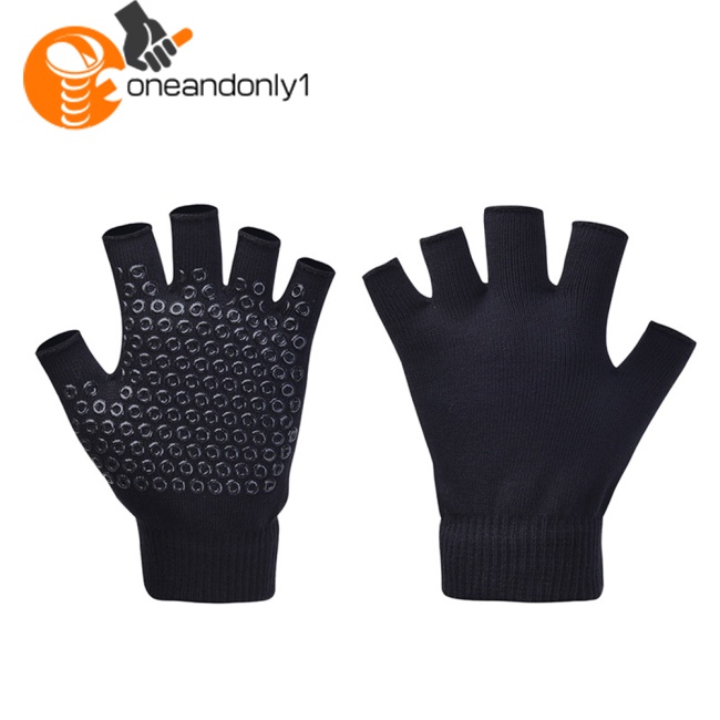 1 Đôi Găng Tay Thể Thao Nửa Ngón Chống Trượt Giữ Ấm Cho Nữ
