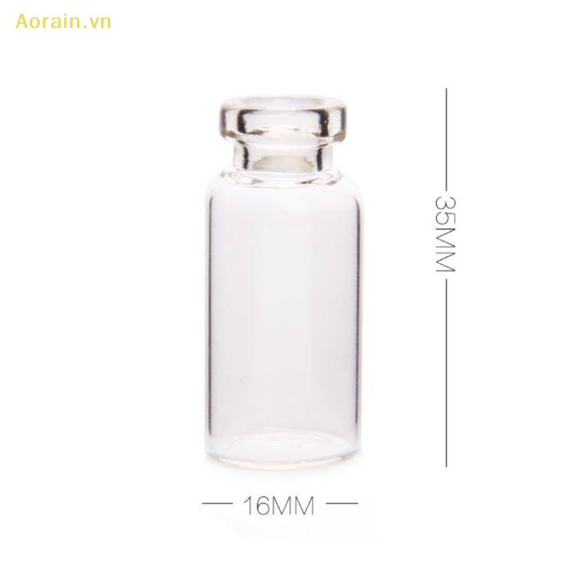 {Aorain} Set 5 Lọ Thủy Tinh Mini Đựng Điều Ước Có Mặt Dây Chuyền