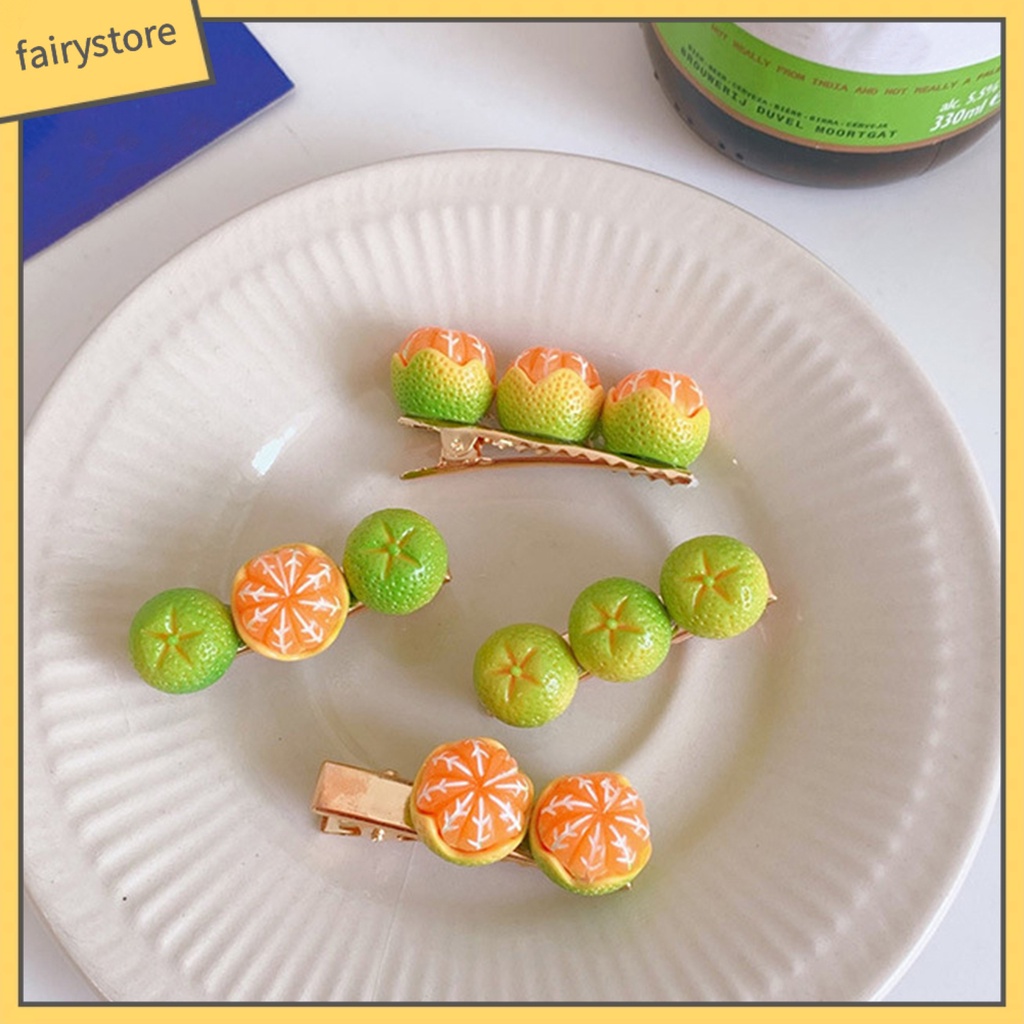 Kẹp TóC HìNh Quả Cam Dễ Thương Cho Nữ