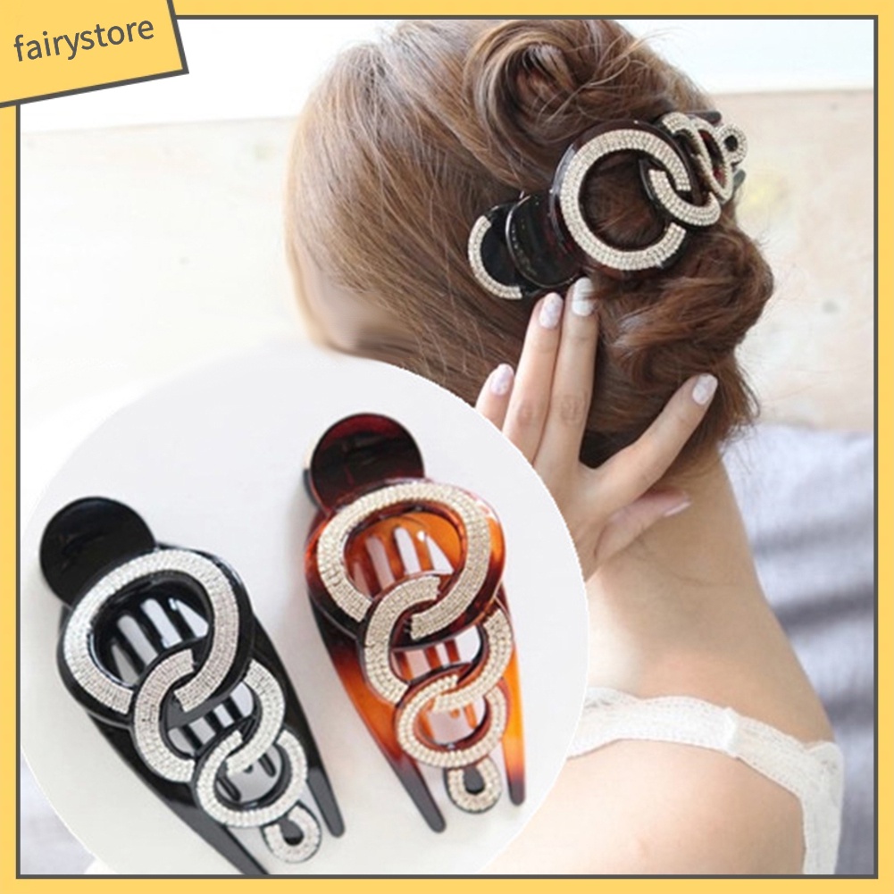 Kẹp Tóc Mỏ Vịt Đính Đá Thời Trang Cho Nữ