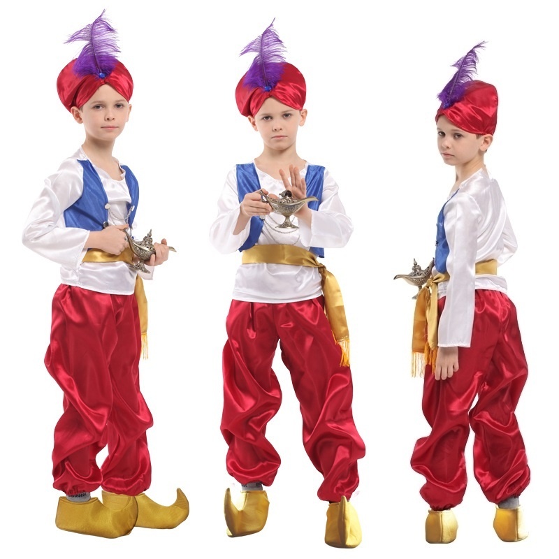 Bộ Đồ Hóa Trang Thành Hoàng Tử Aladdin Disney Kèm Đèn Cho Bé Trai