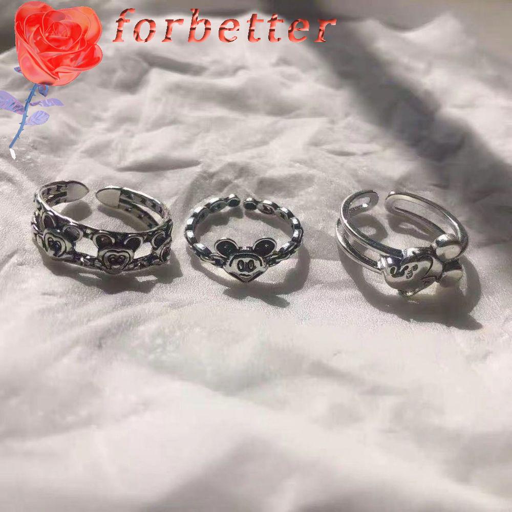 Nhẫn Hở Họa Tiết Hoạt Hình Phong Cách Retro Sáng Tạo Cho Nữ