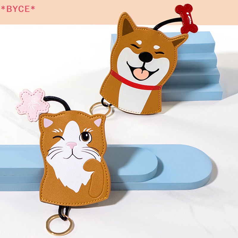 Túi Da Đựng Chìa Khóa Xe Hơi Hình Chú Chó Shiba Inu Sáng Tạo Dễ Thương Cho Nam Và Nữ Mới