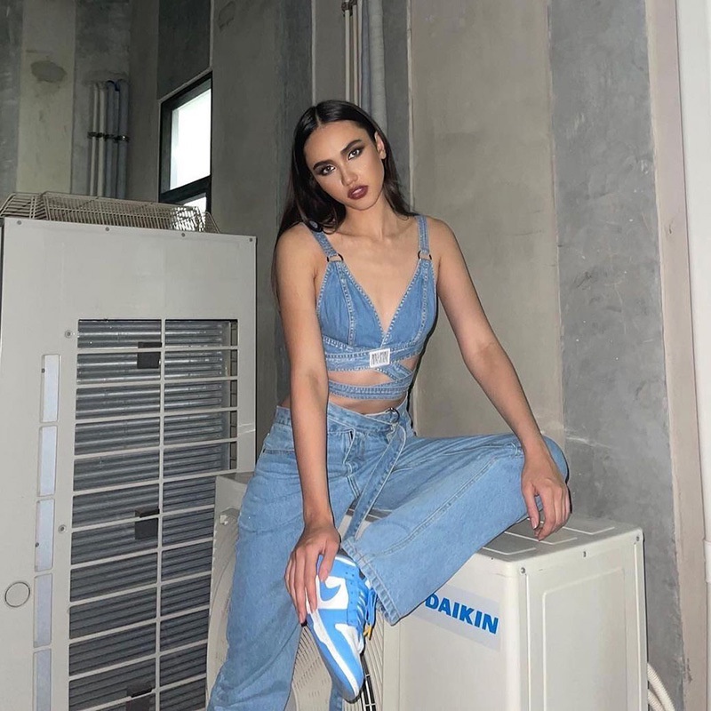 Weird Puss Áo Hai Dây Màu Trơn Hở Lưng Quyến Rũ Thời Trang Mùa Hè Cho Nữ