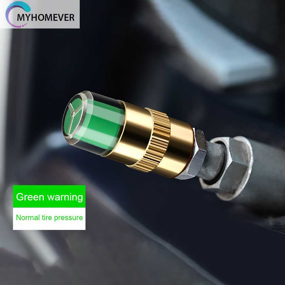 Set 4 Nắp Van Cảnh Báo Cho Bánh Xe Ô Tô