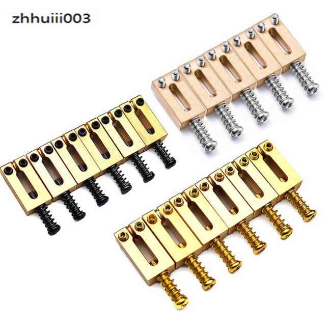 FENDER Set 6 Yên Ngựa Đàn Guitar Bằng Đồng Thau 10.5mm