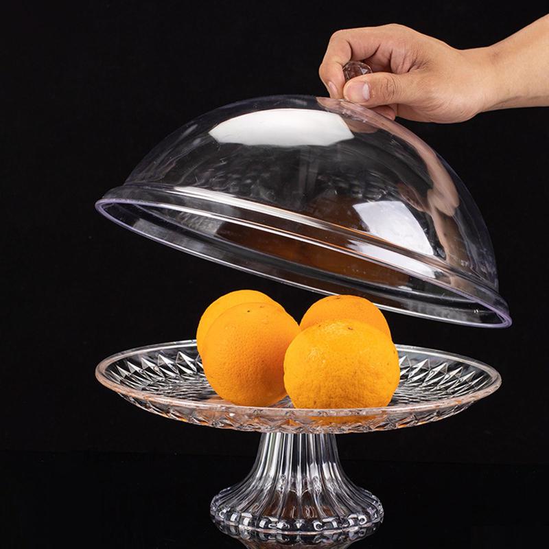 [Fenteer1] Đĩa Đựng Bánh Kèm Vỏ Dày Trưng Bày 8in