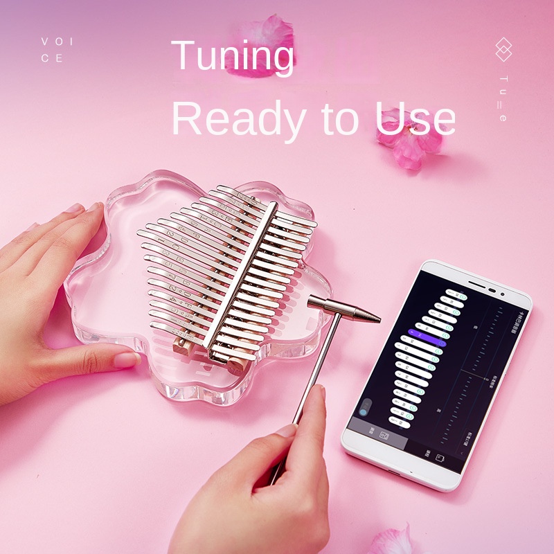 Mới Calimba Thumb 21 Âm thanh Crystal Painted Kalimba Thumb Piano Nhạc cụ nhỏ Finger Quà tặng sinh nhật