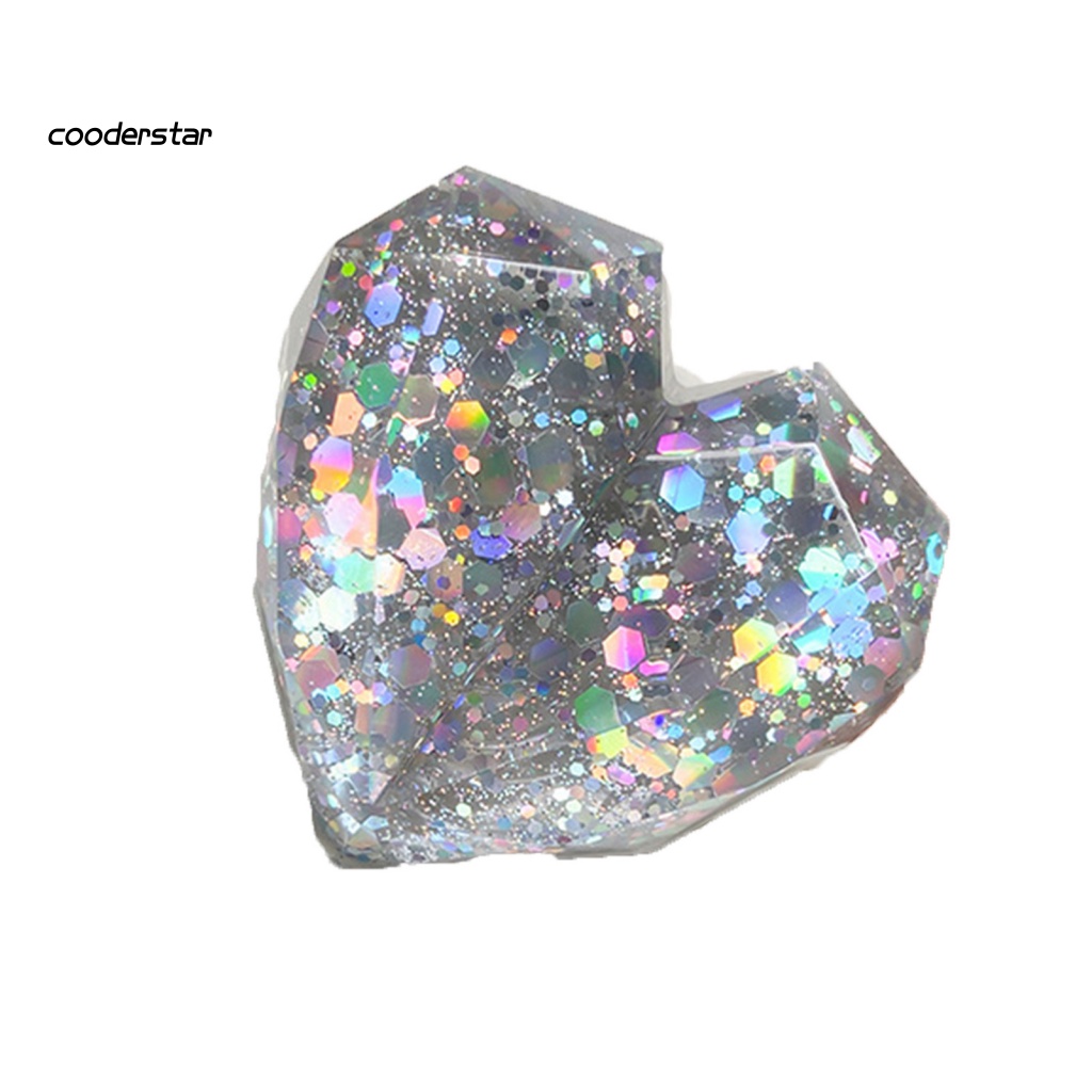 Giá Đỡ Điện Thoại Để Bàn Đính Kim Sa Hình Trái Tim 3D Nhiều Màu Thông Dụng