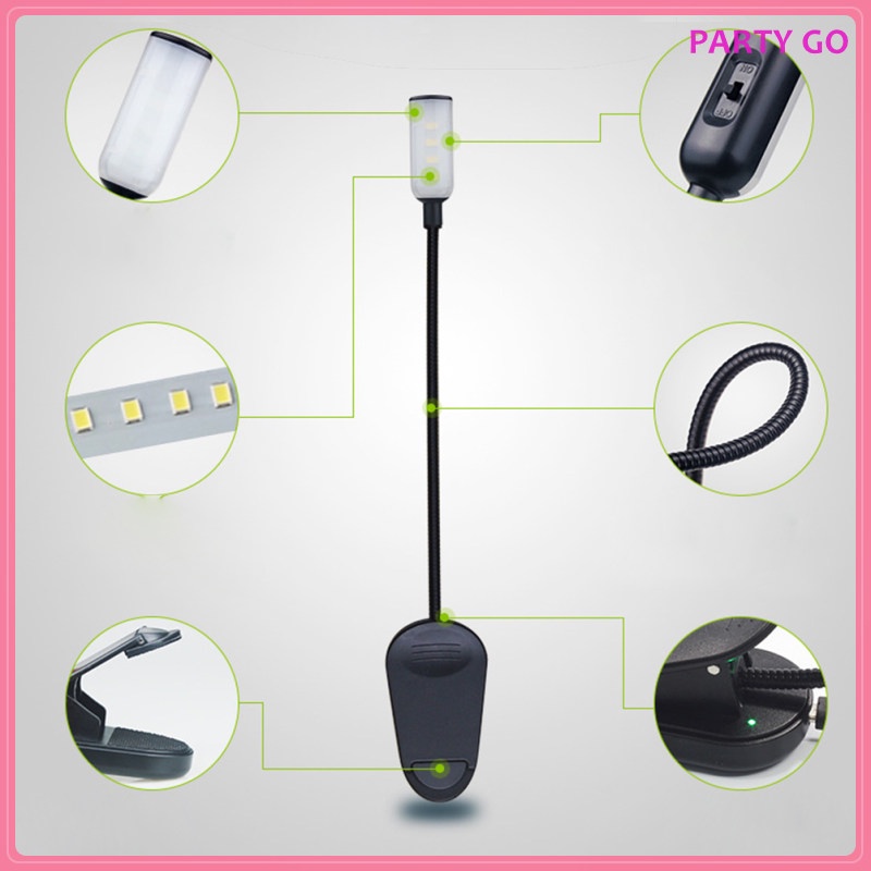 Đèn LED Để Bàn Cổng Sạc USB Dùng Đọc Sách Cho Trẻ Em