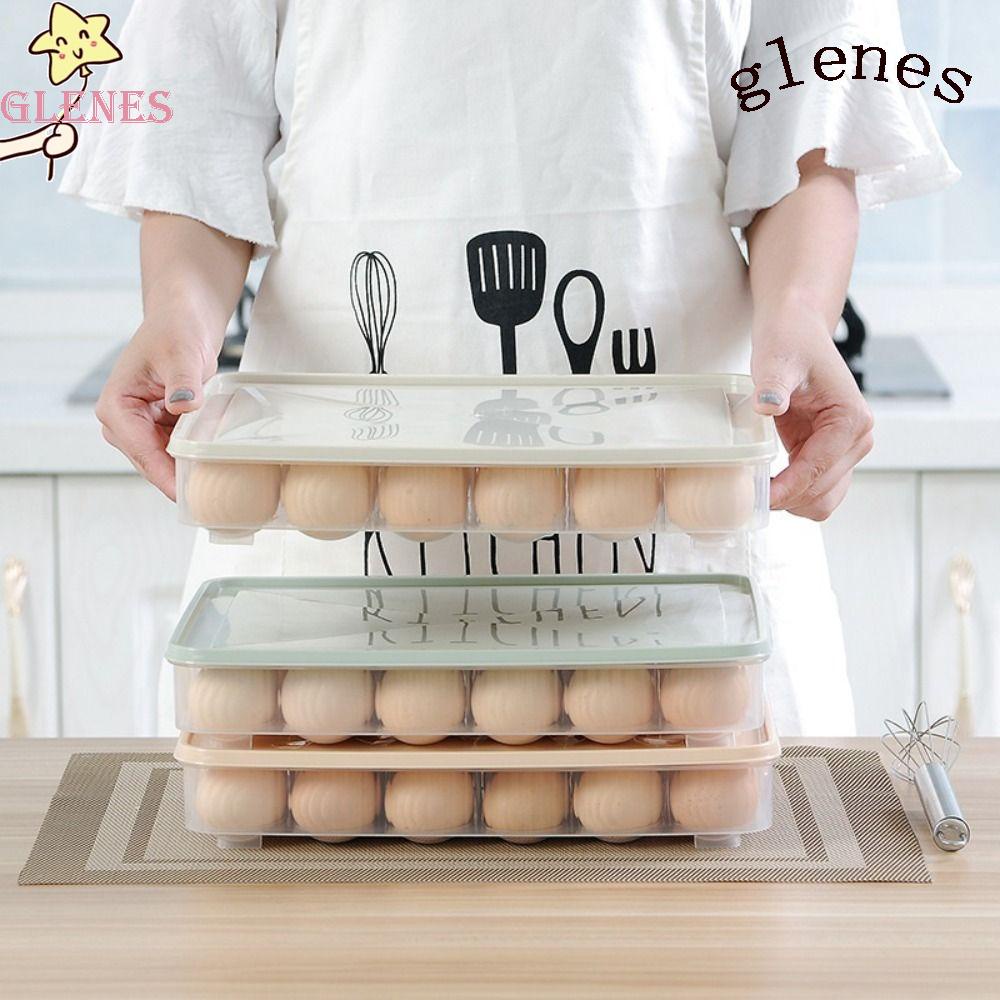 1 Hộp Đựng Trứng 24 Ngăn Có Nắp Đậy Tiện Dụng